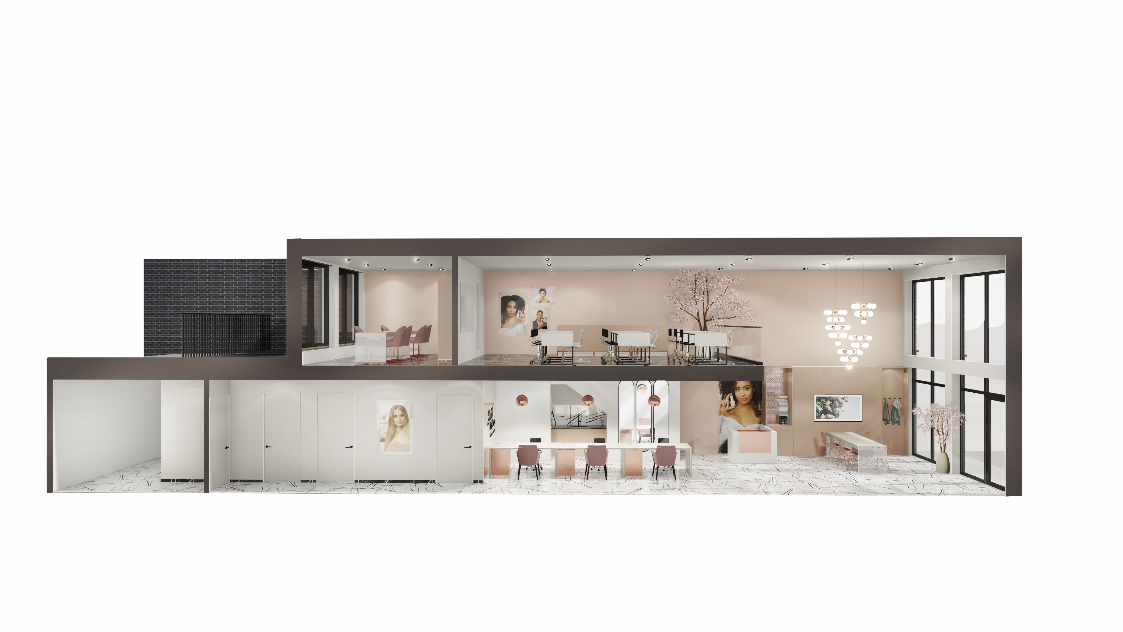 Layout plan of a store
