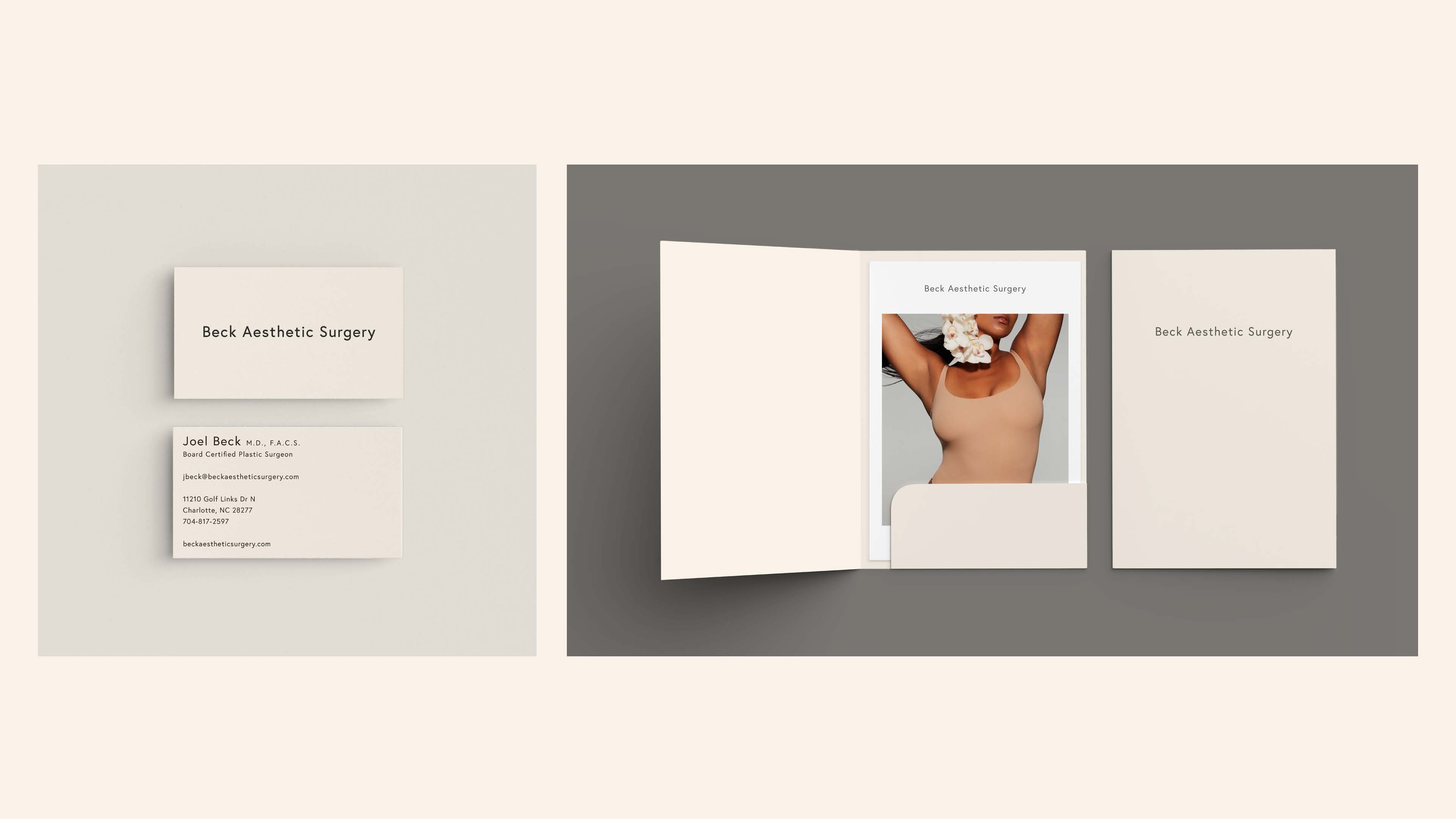 Mockup of business cards and stationery