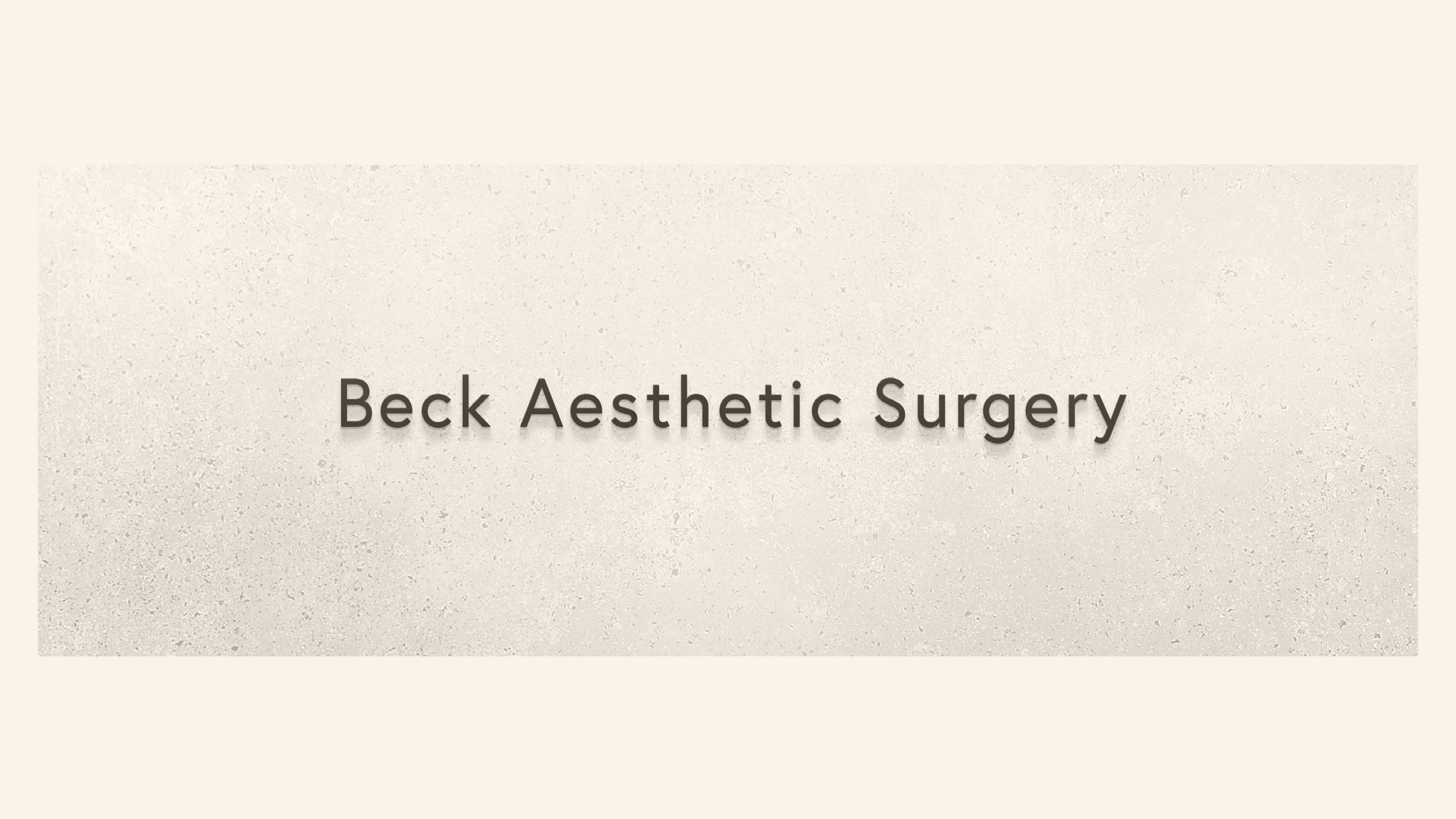black simple logo for Beck Aesthetic Surgery