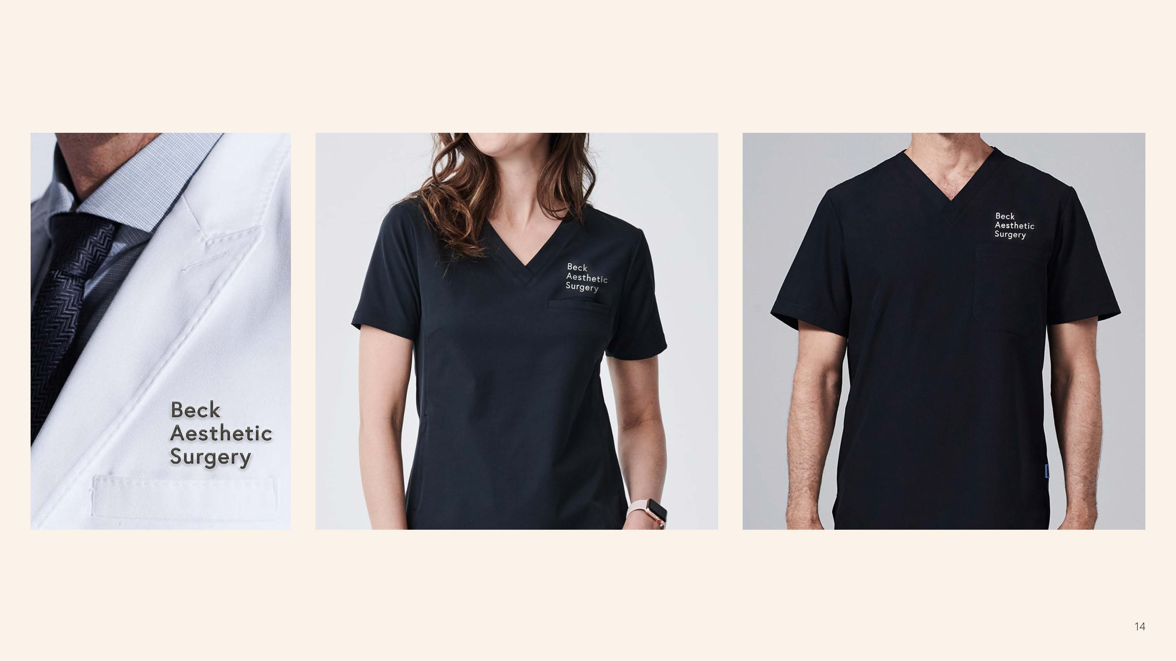 mockup of logo on doctor coat and scrubs